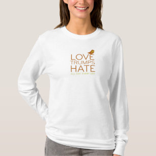 T-shirt Pièce en t de haine d'atouts d'amour