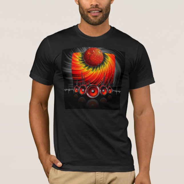 T-SHIRT PIÈCE EN T DE HAUT-PARLEUR D'EXTAZA DJ (Devant)