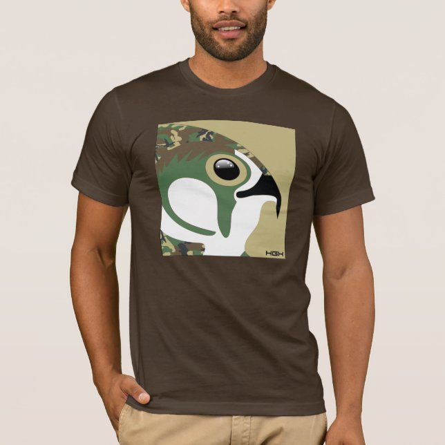T-shirt Pièce en t de HERU CAMO (LOGO de HGX) (Devant)
