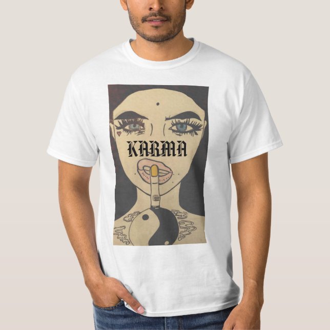 T-shirt Pièce en t de karma (Devant)