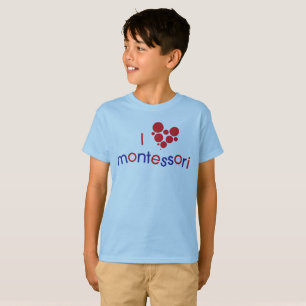 T-shirt Pièce en t de la jeunesse d'I <3 Montessori