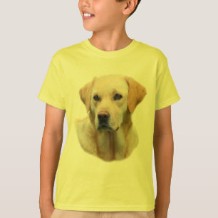 T-shirt Pièce en t de laboratoire de jaune d'ami fidèle