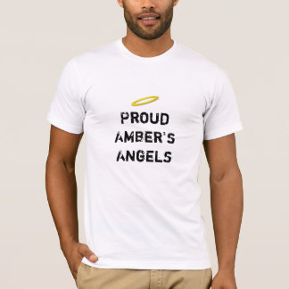 T-shirt Pièce en t de l'ange de l'ambre fier des hommes