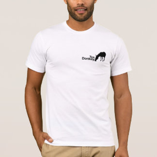 T-shirt Pièce en t de logo d'âne de thé
