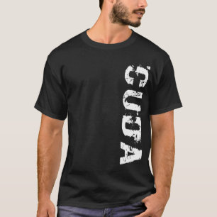 T-shirt Pièce en t de logo de Cuda Vert