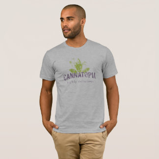 T-shirt Pièce en t de logo de fumée de Cannatopia des