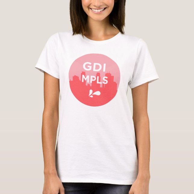 T-shirt Pièce en t de logo de GDI MPLS (Devant)