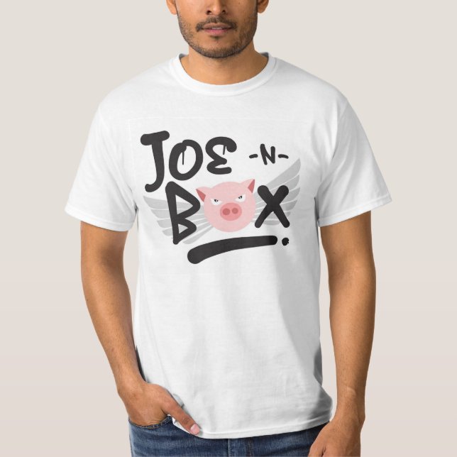 T-shirt Pièce en t de logo de Joe-N-Box (Devant)