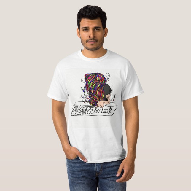 T-shirt Pièce en t de logo de Waxbabe Bassnectar (Devant entier)