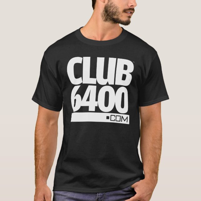 T-shirt Pièce en t de logo du club 6400 - obscurité (Devant)