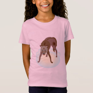 T-Shirt Pièce en t de loup d'enfants