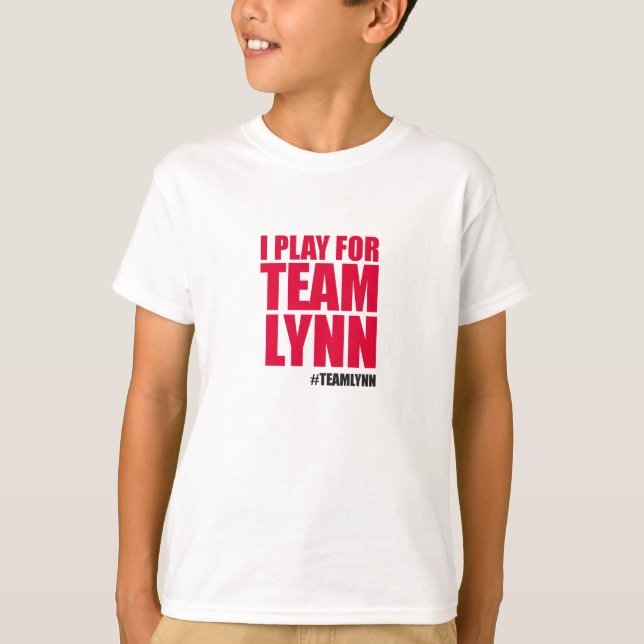 T-shirt Pièce en t de LYNN de l'ÉQUIPE de l'enfant (Devant)