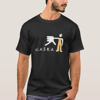 T-shirt Pièce en t de main de l'Alaska