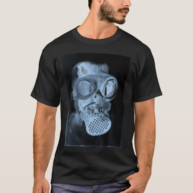 T-shirt Pièce en t de masque de gaz (Devant)