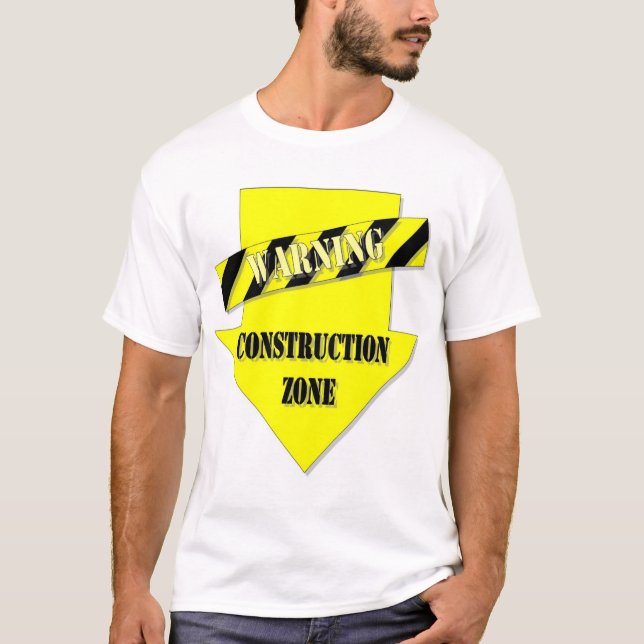 T-shirt Pièce en t de maternité en construction (Devant)