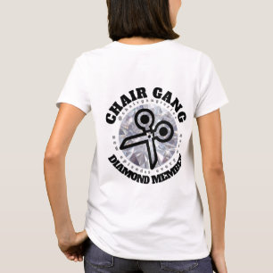T-shirt Pièce en t de membre de diamant de BANDE de CHAIS