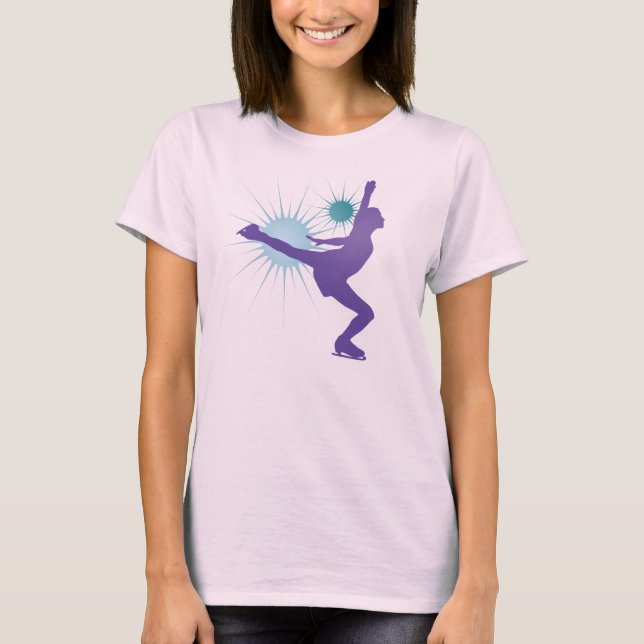 T-shirt Pièce en t de patinage de glace (Devant)