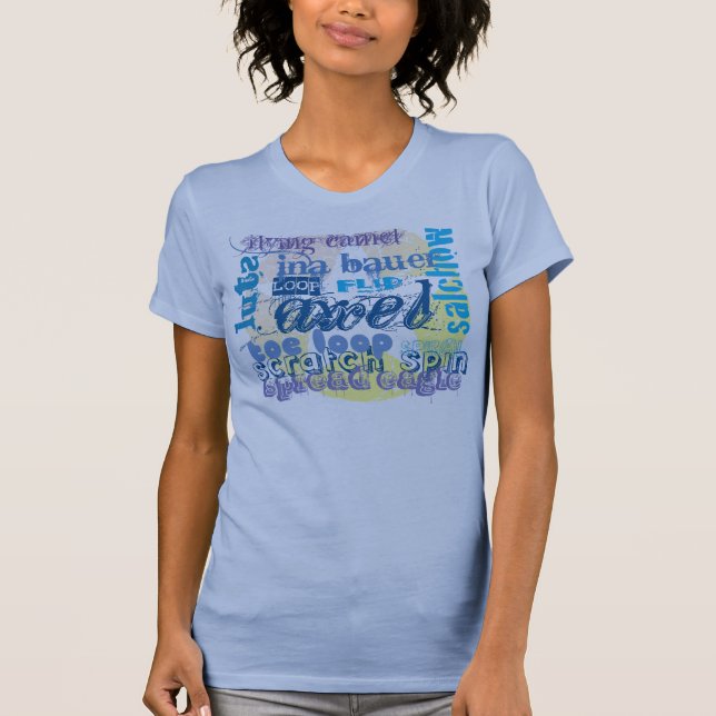 T-shirt Pièce en t de patinage de glace (Devant)