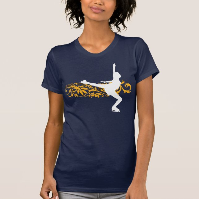 T-shirt Pièce en t de patinage de glace d'Axelent (Devant)