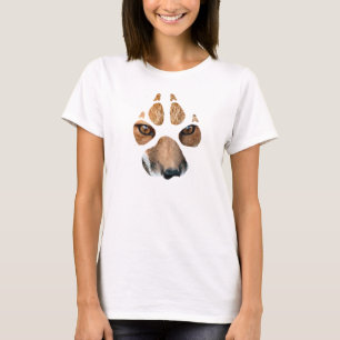 T-shirt Pièce en t de patte de renard de dames
