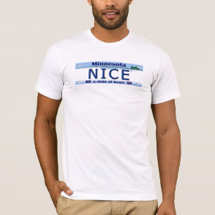 T-shirt Pièce en t de plaque minéralogique du Minnesota