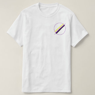 T-shirt Pièce en t de poche de fierté de Nonbinary