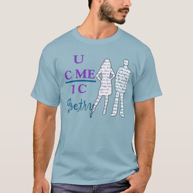 T-shirt Pièce en t de poésie d'UCMEIC (raisins de la (Devant)
