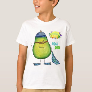 T-shirt Pièce en t de poire d'Aqua