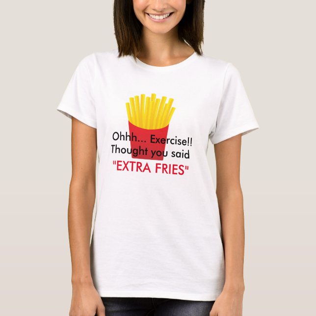 T-shirt Pièce en t de pommes frites (Devant)