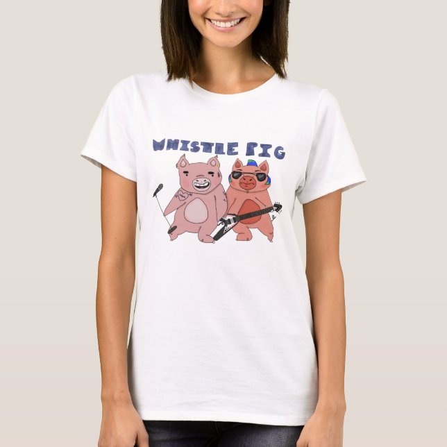 T-shirt Pièce en t de porc de sifflement (Devant)