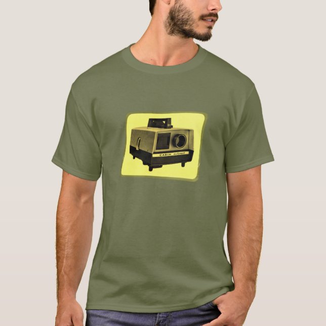 T-shirt Pièce en t de projecteur de diapositives (Devant)