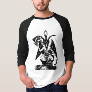 T-shirt Pièce en t de raglan de SNZ Baphomet