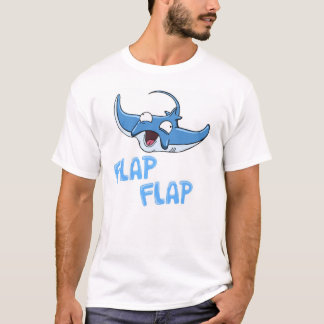 T-shirt Pièce en t de rayon de Manta d'aileron d'aileron