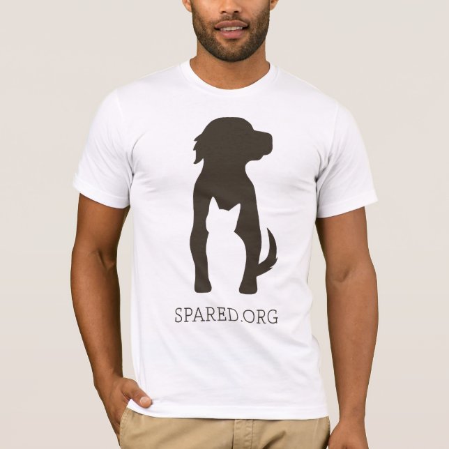 T-shirt Pièce en t DE RECHANGE de logo - brun (Devant)