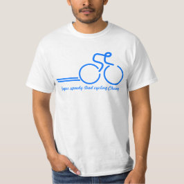 T-shirt Pièce en t de recyclage de cavalier de vélo de