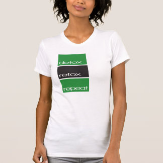T-shirt pièce en t de répétition de retox de