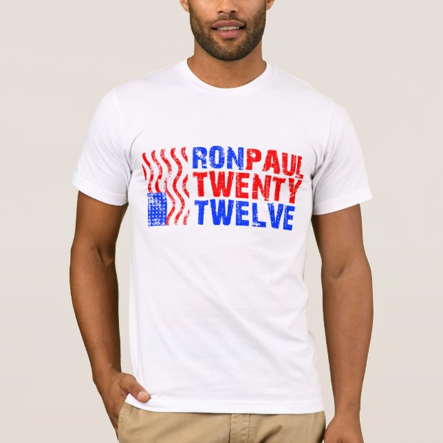 T-SHIRT PIÈCE EN T DE RON PAUL 2012 (Devant)