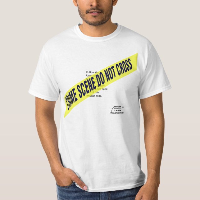 T-shirt Pièce en t de scène du crime - modèle personnel de (Devant)