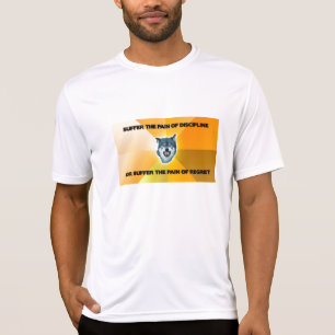 T-shirt Pièce en t de séance d'entraînement de loup de