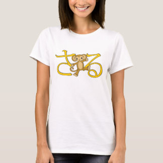 T-shirt Pièce en t de singe