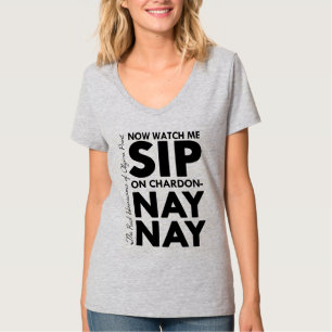 T-shirt Pièce en t de Sip de RHOAP/NayNay (logo tout-noir)