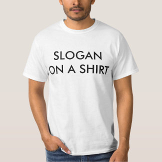 T-shirt pièce en t de slogan