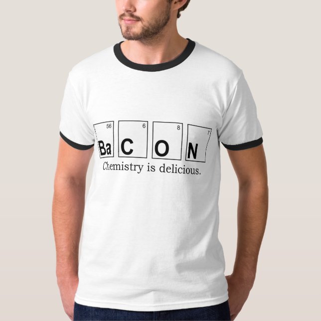 T-shirt Pièce en t de sonnerie de chimie de lard (Devant)