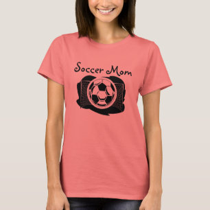 T-shirt Pièce en t de sonnerie de maman du football