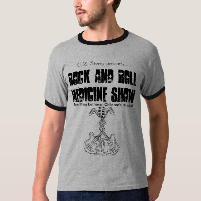T-shirt Pièce en t de sonnerie d'exposition de médecine de (Devant)