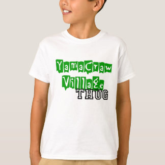 T-shirt Pièce en t de Thugh de village de Yamacraw
