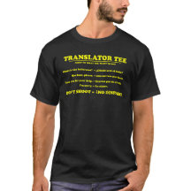Pièce en t de traducteur anglais-espagnol