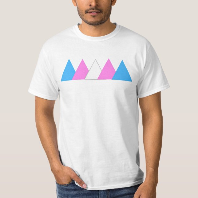 T-shirt Pièce en t de triangle de fierté de transport (Devant)