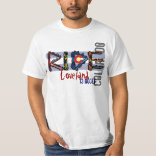 T-shirt Pièce en t de valeur d'altitude de surf des neige