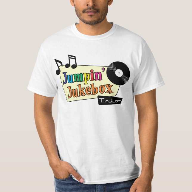 T-shirt Pièce en t de valeur de juke-box de Jumpin (Devant)